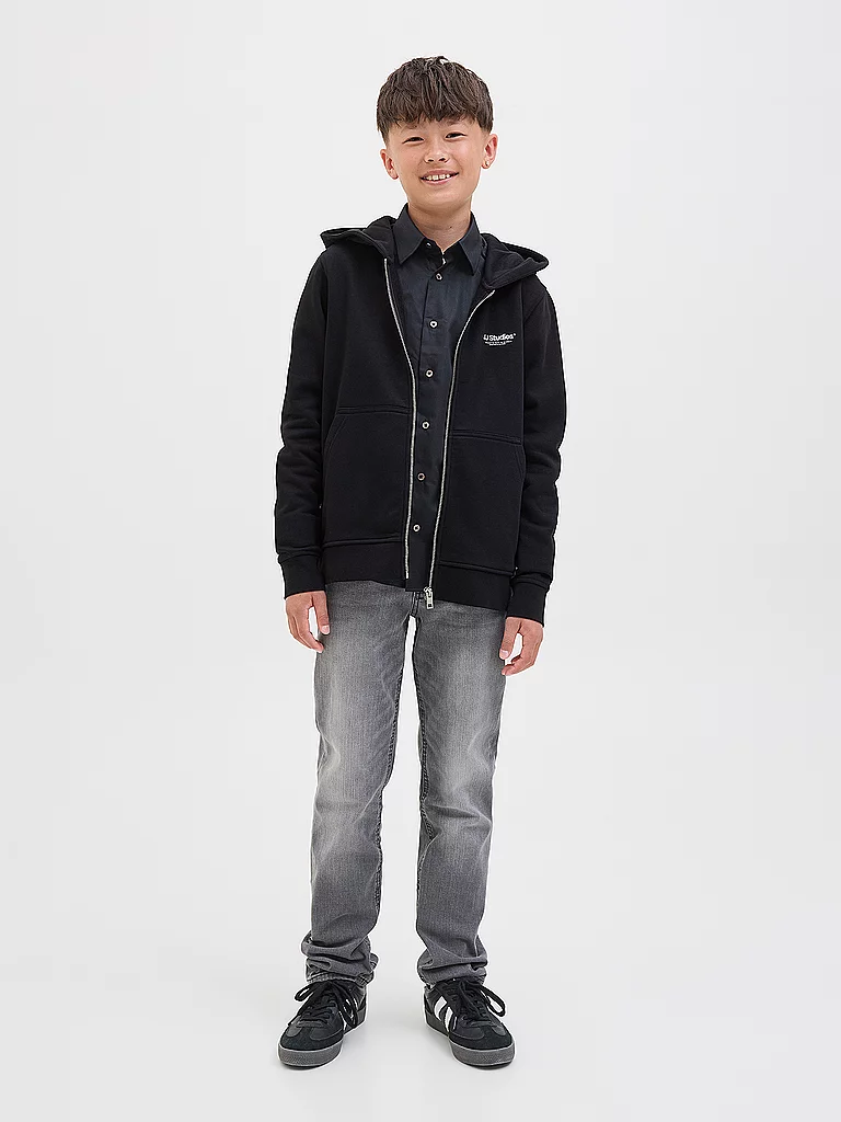 JACK & JONES Sweat-shirt zippé garçon JJESOHO noir | 140